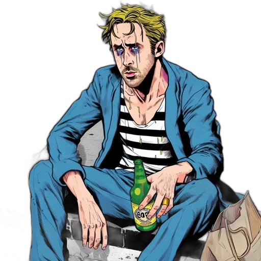 jacket, comic book art, concept art, cartoon transparent PNG cut-out