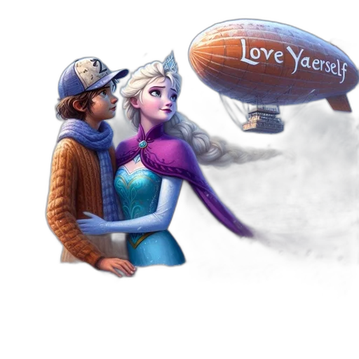fantasy art, concept art, 3d render, watercolor transparent PNG cut-out