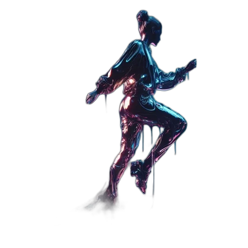 robot, staff, concept art, 3d render transparent PNG cut-out