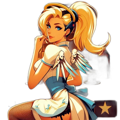 staff, dress, cartoon, comic book art transparent PNG cut-out