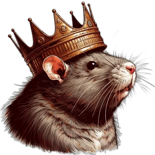 crown, hat, animal, photorealistic transparent PNG cut-out