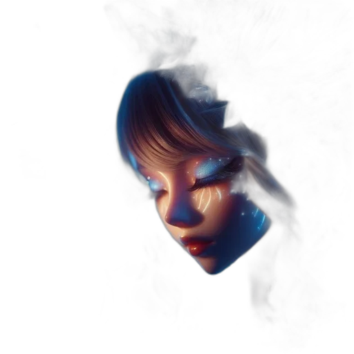 face, mask, robot, creature transparent PNG cut-out