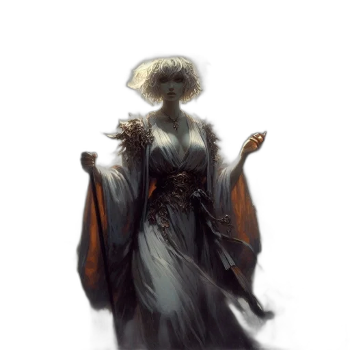 hat, crown, staff, dress transparent PNG cut-out