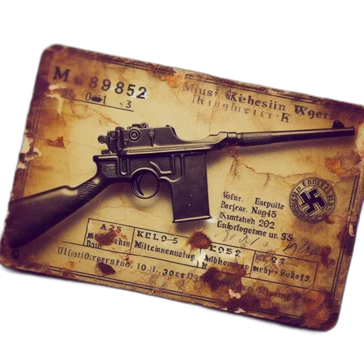weapon, concept art, photorealistic, antique transparent PNG cut-out