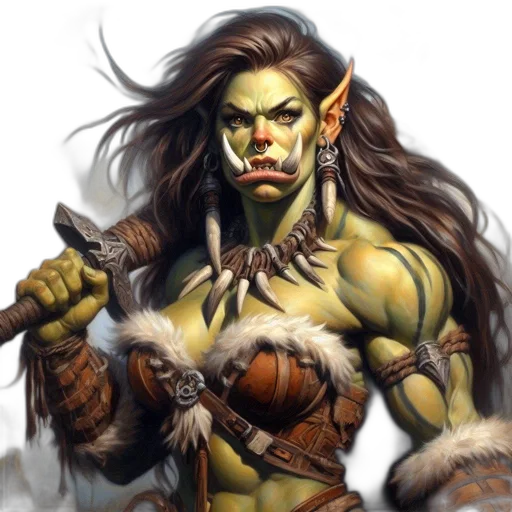 fantasy art, concept art, comic book art, photorealistic transparent PNG cut-out