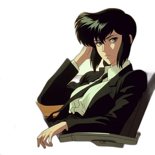 jacket, staff, anime, concept art transparent PNG cut-out