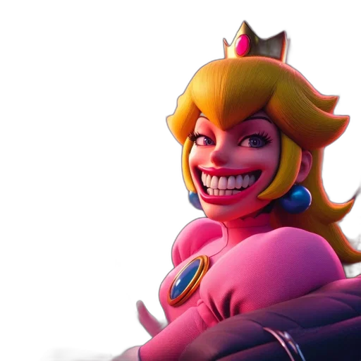 crown, face, weapon, creature transparent PNG cut-out