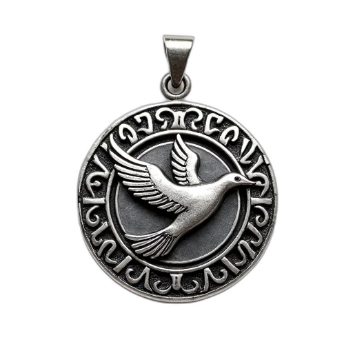 jewelry, silver, pendant, detailed transparent PNG cut-out