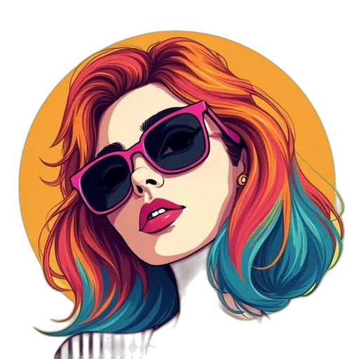 hair, jacket, face, cartoon transparent PNG cut-out