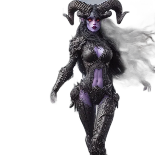 concept art, fantasy art, 3d render, dark transparent PNG cut-out