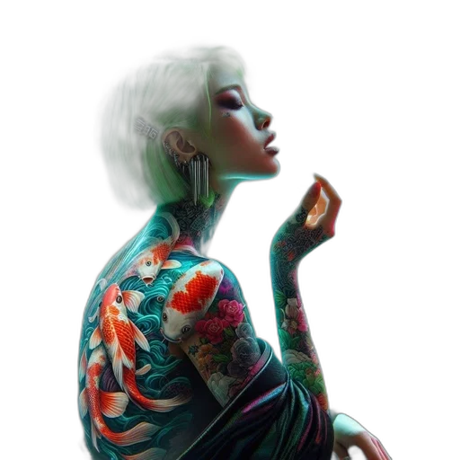 dress, jewelry, jacket, face transparent PNG cut-out