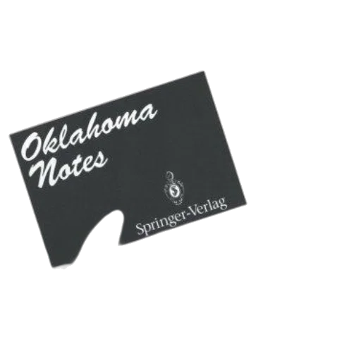 book, cover, oklahoma, notes transparent PNG cut-out
