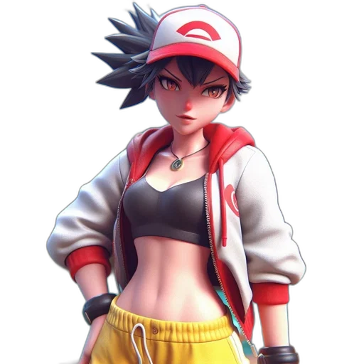 jacket, hat, staff, weapon transparent PNG cut-out