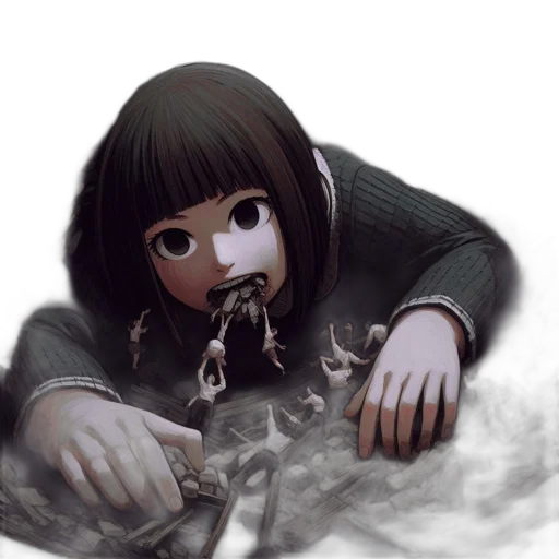 weapon, creature, mask, food transparent PNG cut-out