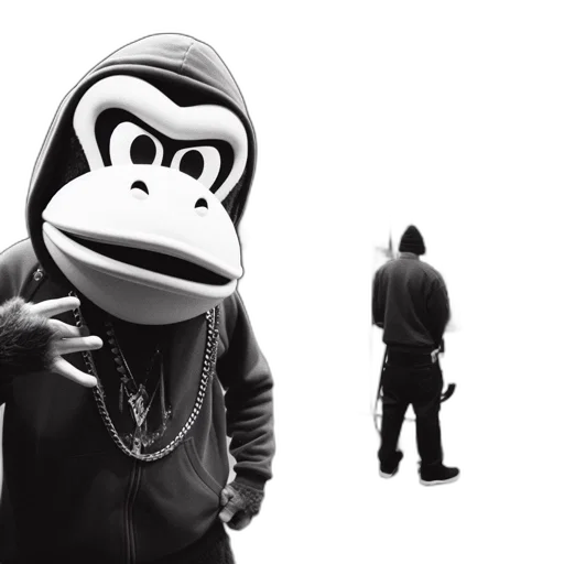 jacket, animal, night, near transparent PNG cut-out