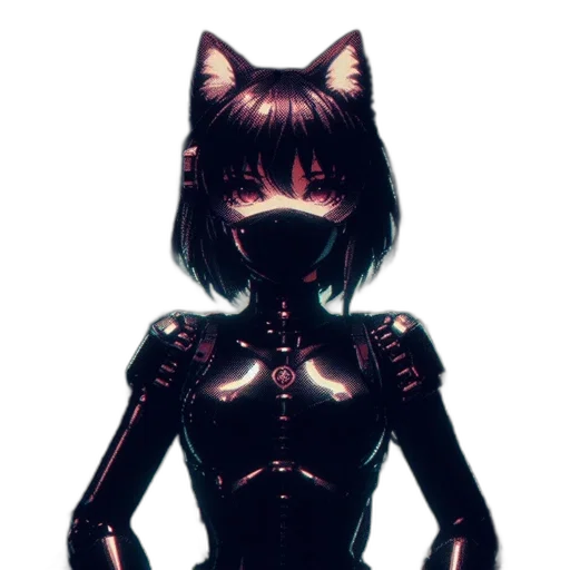 robot, mask, animal, staff transparent PNG cut-out