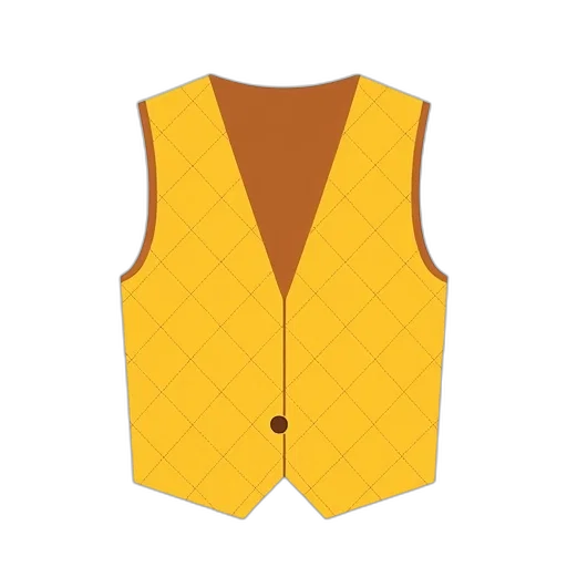 jacket, dress, 3d render, golden transparent PNG cut-out