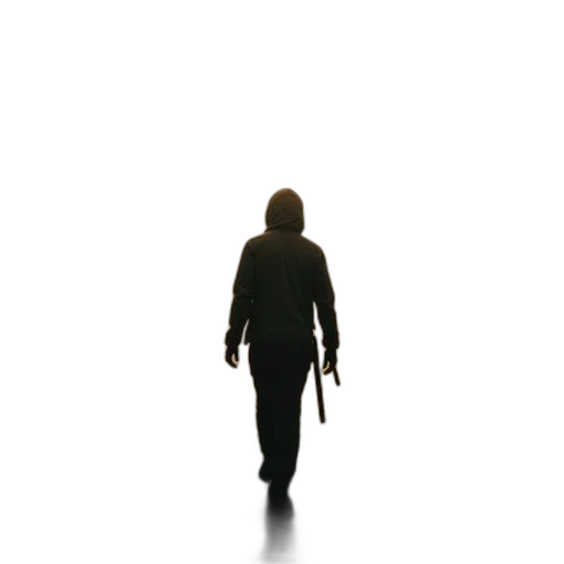 staff, jacket, robot, weapon transparent PNG cut-out