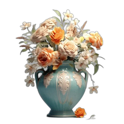 crown, flower, jewelry, photorealistic transparent PNG cut-out