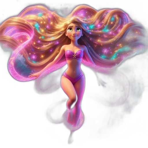 hair, dress, fantasy art, concept art transparent PNG cut-out