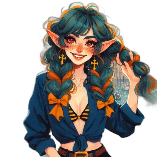 jacket, staff, fantasy art, concept art transparent PNG cut-out