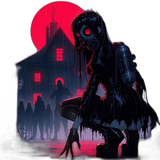 creature, concept art, comic book art, pixel art transparent PNG cut-out