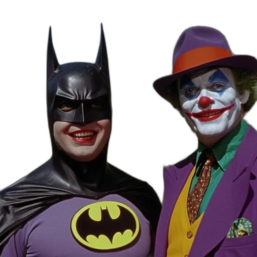 batman, joker, stand, city transparent PNG cut-out