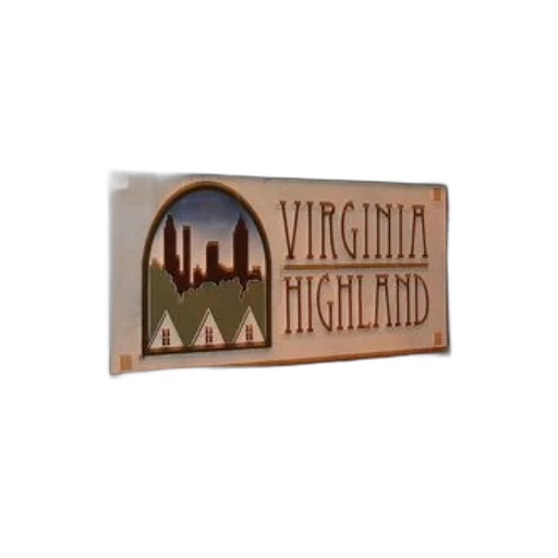 welcoming, sign, virginia, highland transparent PNG cut-out