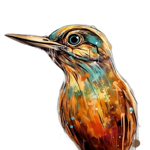 animal, face, watercolor, photorealistic transparent PNG cut-out