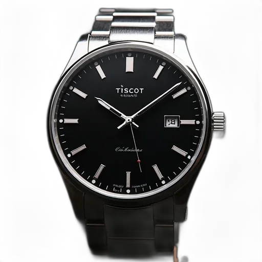 tiscot, watch, stainless, steel transparent PNG cut-out