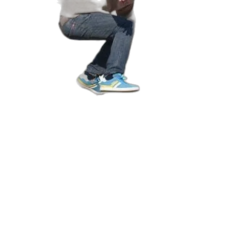 shoes, jacket, creature, staff transparent PNG cut-out