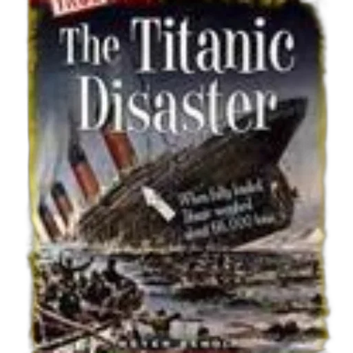titanic, disaster, book, cover transparent PNG cut-out