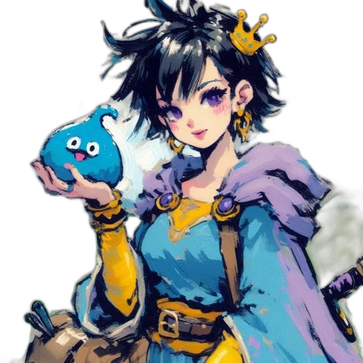 dragon, staff, crown, weapon transparent PNG cut-out