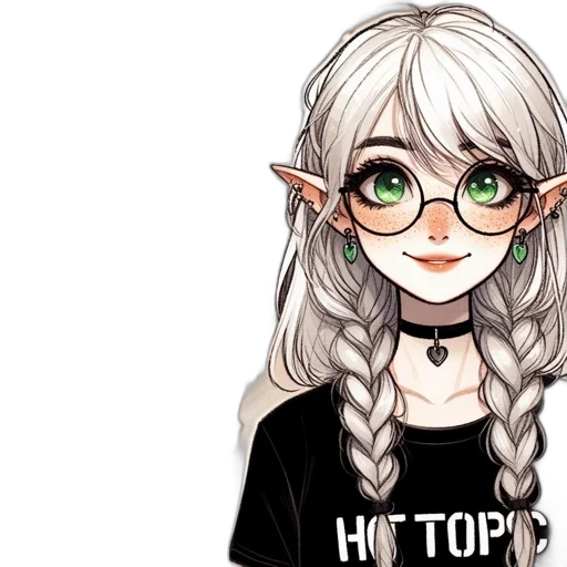 hair, staff, dragon, anime transparent PNG cut-out