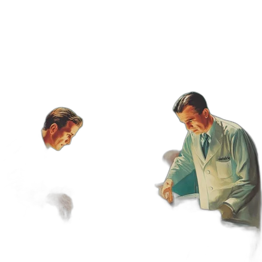 mask, face, jacket, concept art transparent PNG cut-out