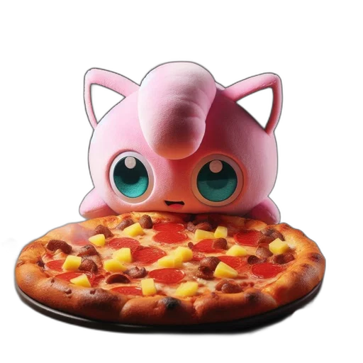 food, animal, face, 3d render transparent PNG cut-out