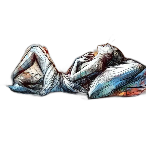 dress, concept art, watercolor, comic book art transparent PNG cut-out