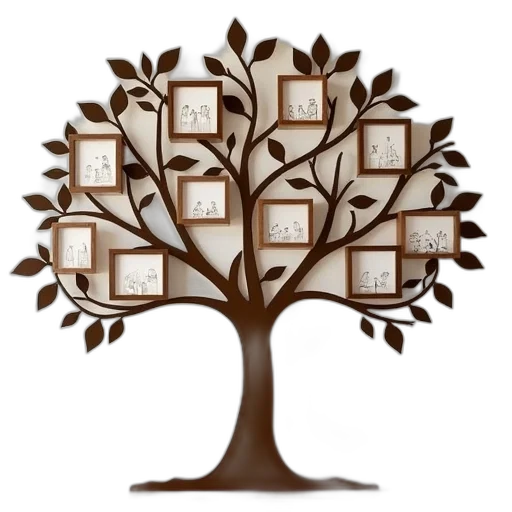 tree, furniture, earth tones, family transparent PNG cut-out
