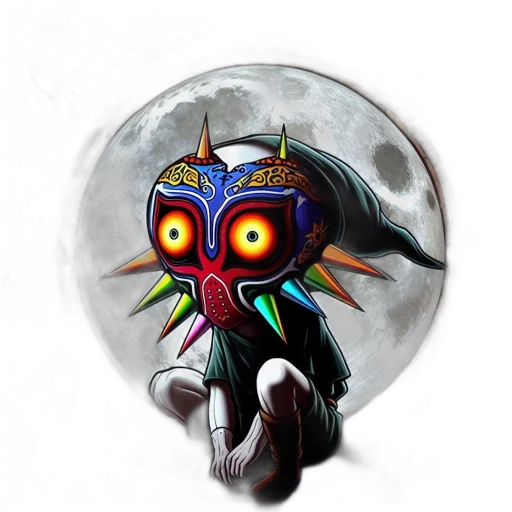 mask, creature, staff, face transparent PNG cut-out