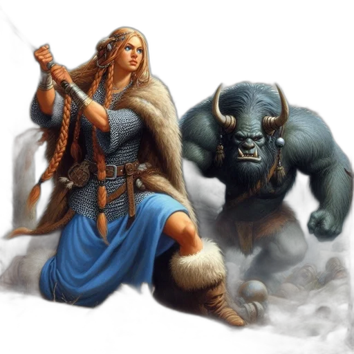 fantasy art, concept art, pixel art, comic book art transparent PNG cut-out