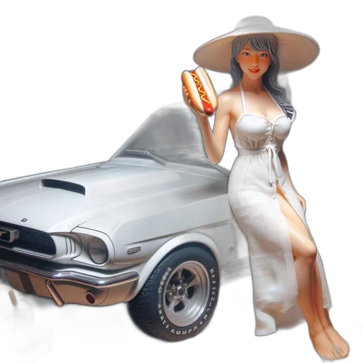 car, dress, photorealistic, 3d render transparent PNG cut-out