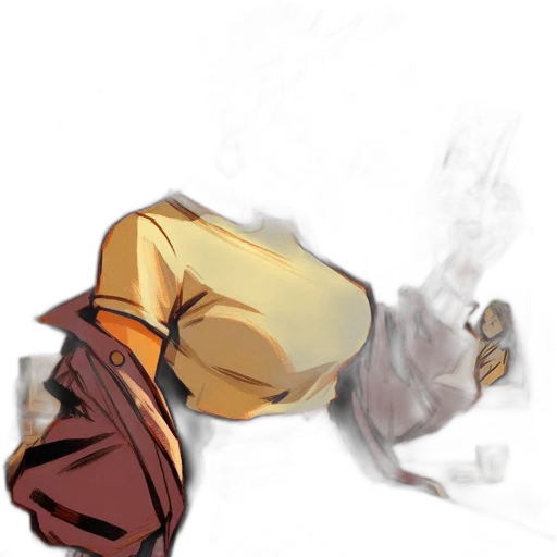 jacket, staff, weapon, sword transparent PNG cut-out
