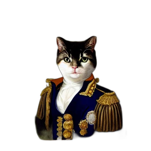 staff, crown, animal, photorealistic transparent PNG cut-out