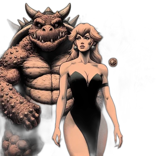 comic book art, concept art, fantasy art, image transparent PNG cut-out