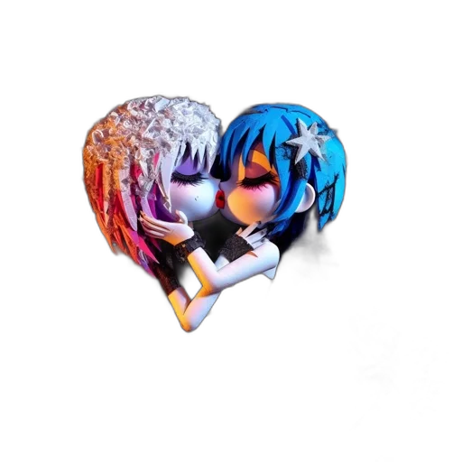 robot, pixel art, 3d render, anime transparent PNG cut-out
