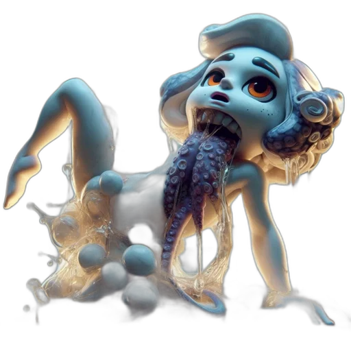 creature, staff, mask, robot transparent PNG cut-out