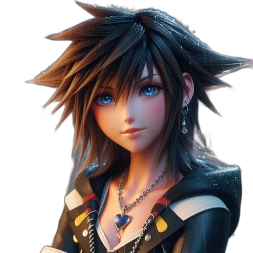 hair, face, jewelry, concept art transparent PNG cut-out