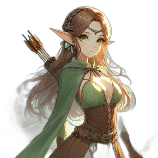 staff, dress, dragon, fantasy art transparent PNG cut-out