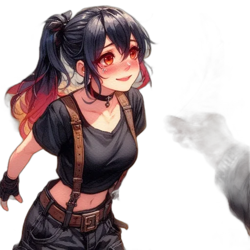 dragon, weapon, staff, anime transparent PNG cut-out