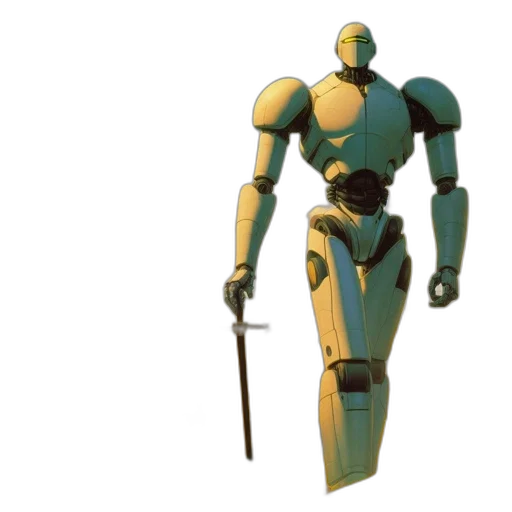 robot, weapon, 3d render, concept art transparent PNG cut-out